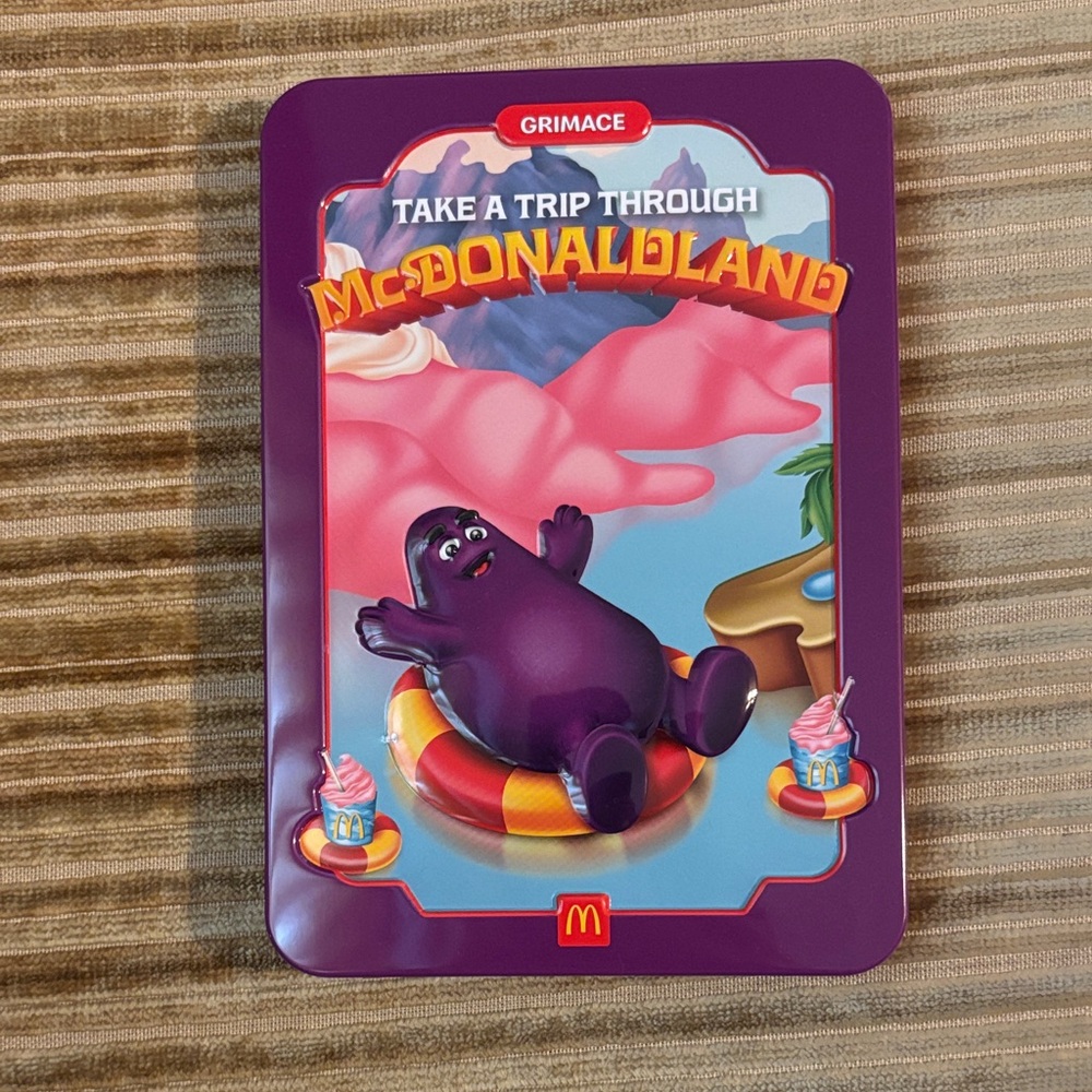McDonalds McDonaldland Adult Happy Meal Grimace Tin